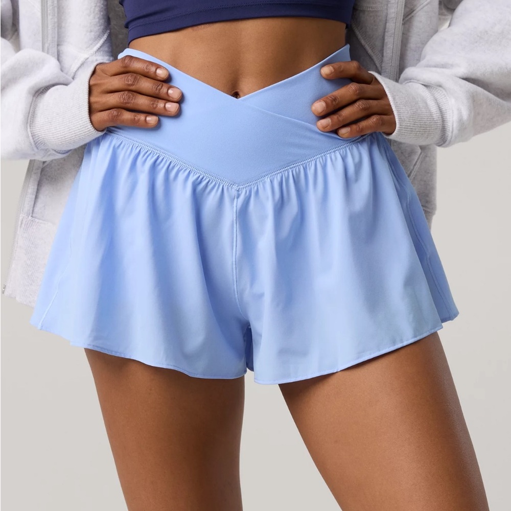 Aerie Crossover Flowy Short - Green